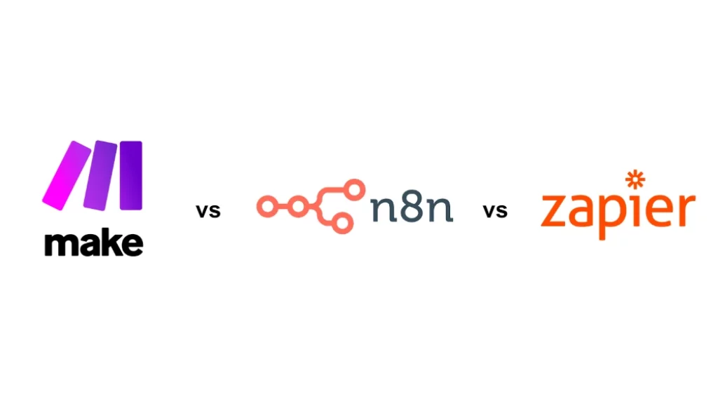 make vs n8n vs zapier